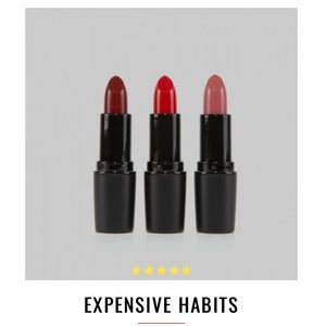 Folly Fire lipstick trio